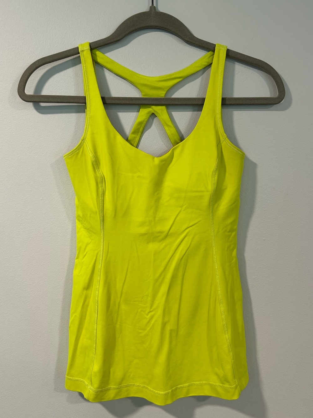 Lululemon Optimal Tank Ray (Neon Yellow) Size 4 - Picture 2 of 6